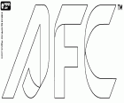 Das AFC-Logo, die Asiatische Fußballkonföderation (auf Englisch Asian Football Confederation). Die AFC ist der Verband der nationalen Fußballverbände in den meisten Teilen Asiens, Australiens, Guams und der Nördlichen Marianen. Ihr Hauptsitz befindet sich in Kuala Lumpur, Malaysia