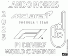 malvorlagen Lando Norris, F-1-Weltmeister 2025 ausmalbilder