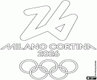 malvorlagen Olympische Spiele 2026 Milano-Cortina ausmalbilder