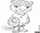 malvorlagen Zayu, Maskottchen Mexiko-WM 2026 ausmalbilder