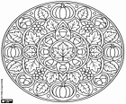 malvorlagen Herbstbildliche Mandala ausmalbilder