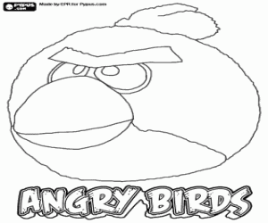 malvorlagen Red Bird, ein vogel Angry Birds ausmalbilder