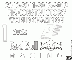 malvorlagen Red Bull Racing, F1-Meister 2022 ausmalbilder