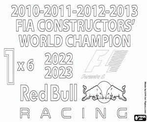 malvorlagen Red Bull Racing, F1 x6 Meister ausmalbilder