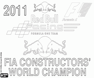 malvorlagen Red Bull Racing, Meister F1 2011 ausmalbilder