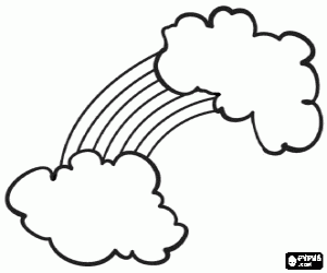 malvorlagen Regenbogen zwischen zwei Wolken ausmalbilder