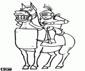 malvorlagen Ritter mit Rüstung zu Pferde ausmalbilder