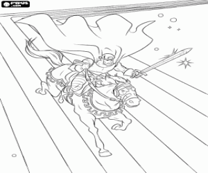 malvorlagen Der Ritter, ein Zeichen des Thor ausmalbilder