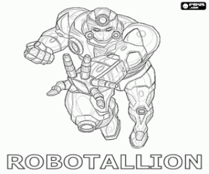 malvorlagen Robotallion ist ein Roboter Bakugan ausmalbilder