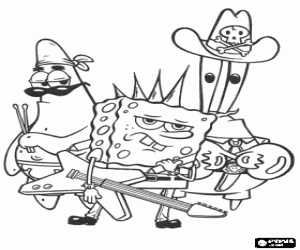 malvorlagen Der Rock-Band von SpongeBob ausmalbilder