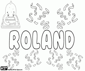 malvorlagen Roland, Name in mehreren Sprachen ausmalbilder