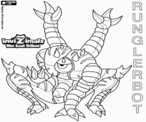 malvorlagen Runglerbot, Invizimals Die V. Stämme ausmalbilder