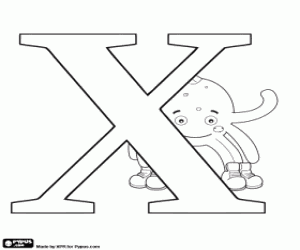 malvorlagen Die russischen Buchstaben Х und Pypus hinter ausmalbilder