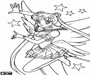 malvorlagen Sailor Moon ist Serena Tsukino ausmalbilder