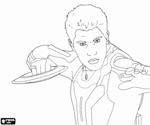 malvorlagen Sam Flynn und eine Scheibe des Lichts ausmalbilder