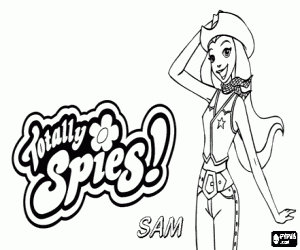 malvorlagen Samantha von Totally Spies ausmalbilder