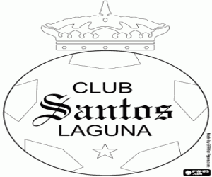 malvorlagen Santos Laguna Abzeichen ausmalbilder