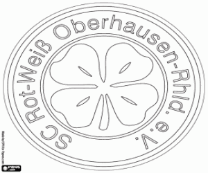 malvorlagen SC Rot-Weiß Oberhausen-logo ausmalbilder