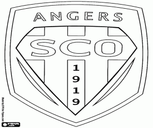 malvorlagen Schild des Angers SCO ausmalbilder