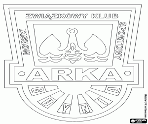 malvorlagen Schild des Arka Gdynia ausmalbilder