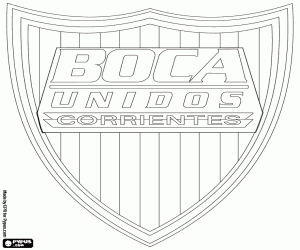 malvorlagen Schild des CA Boca Unidos ausmalbilder