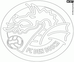 malvorlagen Schild des FC Den Bosch ausmalbilder