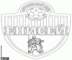 malvorlagen Schild des FC Jenissei Krasnojarsk ausmalbilder