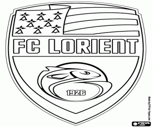 malvorlagen Schild des FC Lorient ausmalbilder