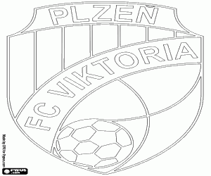 malvorlagen Schild des FC Viktoria Plzeň ausmalbilder