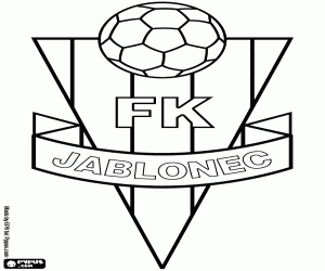 malvorlagen Schild des FK Jablonec ausmalbilder