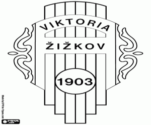 malvorlagen Schild des FK Viktoria Žižkov ausmalbilder