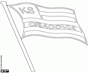 malvorlagen Schild des KS Cracovia ausmalbilder