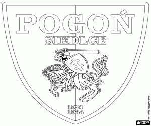 malvorlagen Schild des MKP Pogon Siedlce ausmalbilder
