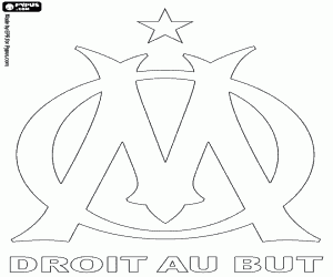malvorlagen Schild von Olympique de Marseille ausmalbilder