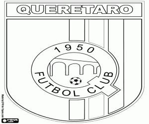 malvorlagen Schild der Queretaro Futbol Club ausmalbilder