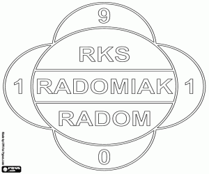 malvorlagen Schild des Radomiak Radom ausmalbilder
