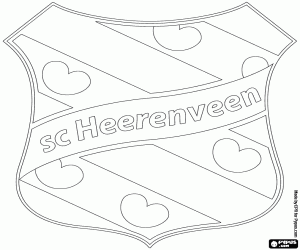 malvorlagen Schild des SC Heerenveen ausmalbilder