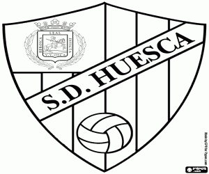 malvorlagen Schild des SD Huesca ausmalbilder