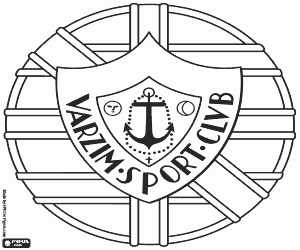 malvorlagen Schild des Varzim Sport Club ausmalbilder