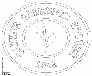 malvorlagen Schild des Çaykur Rizespor ausmalbilder