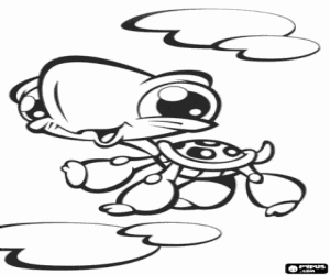 malvorlagen Schildkröte aus Littlest PetShop ausmalbilder