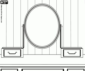 malvorlagen Schminktisch mit Spiegel ausmalbilder