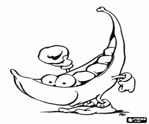 malvorlagen Eine Schote Erbsen ausmalbilder