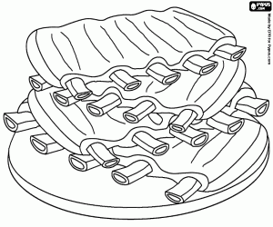 malvorlagen Schweine Rippchen für BBQ ausmalbilder