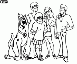 malvorlagen Scooby Doo und seine Freunde ausmalbilder