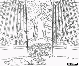 malvorlagen Scrat und den Eicheln ausmalbilder