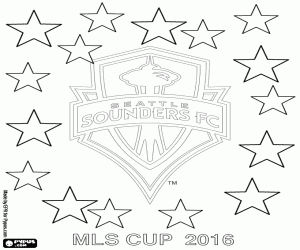 malvorlagen Seattle Sounders, MLS 2016 Meister ausmalbilder