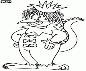 malvorlagen Eine seltsame Karneval Kostüm ausmalbilder