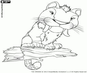 malvorlagen Der seltsame Tiger aus der Croods ausmalbilder