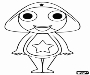 malvorlagen Sergeant Keroro, Manga Charakter ausmalbilder